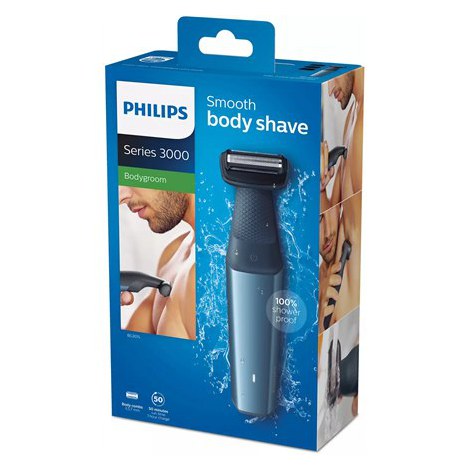 Philips | Body razor | BG3015/15 Bodygroom series 3000 | Operating time (max) 50 min | Wet & Dry | NiMH | Black - 5